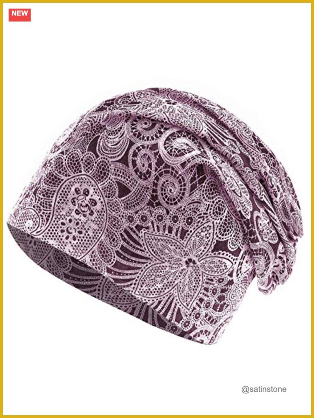Slouchy Chemo Beanie Soft Breathable Cancer Headwear Sleep Cap
